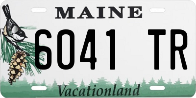 ME license plate 6041TR
