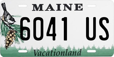 ME license plate 6041US