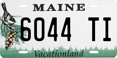 ME license plate 6044TI