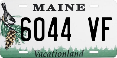 ME license plate 6044VF