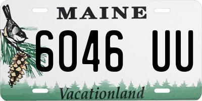 ME license plate 6046UU