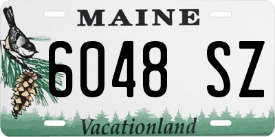 ME license plate 6048SZ