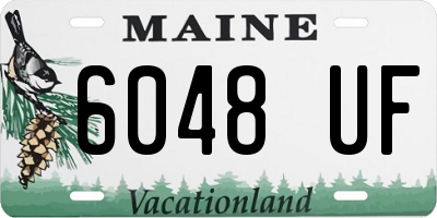 ME license plate 6048UF