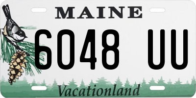 ME license plate 6048UU