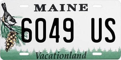 ME license plate 6049US