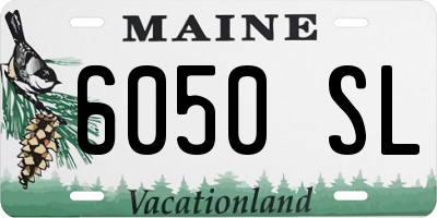 ME license plate 6050SL