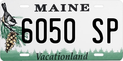 ME license plate 6050SP