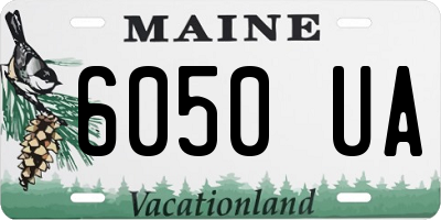 ME license plate 6050UA