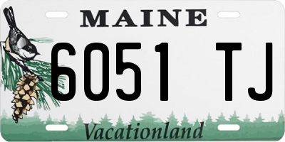 ME license plate 6051TJ