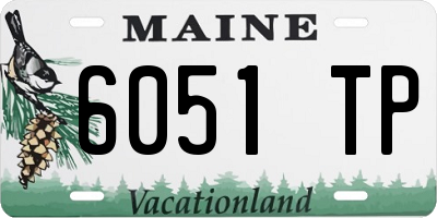 ME license plate 6051TP