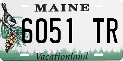 ME license plate 6051TR