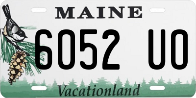 ME license plate 6052UO