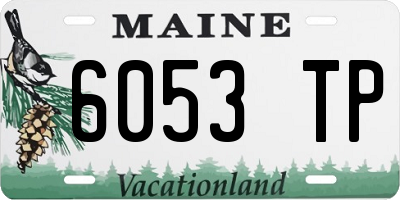 ME license plate 6053TP