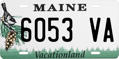 ME license plate 6053VA