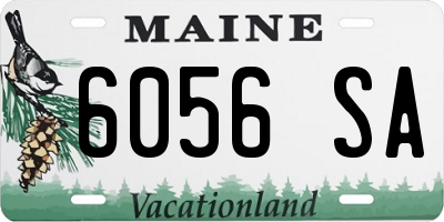 ME license plate 6056SA