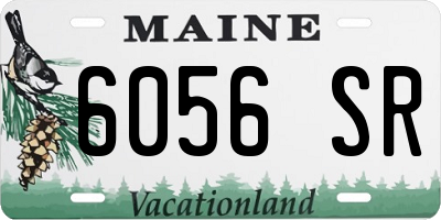 ME license plate 6056SR