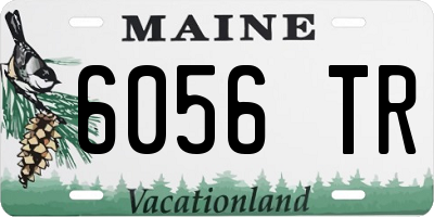 ME license plate 6056TR