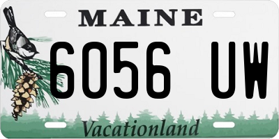 ME license plate 6056UW