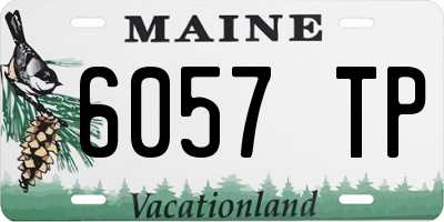 ME license plate 6057TP