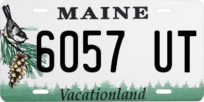 ME license plate 6057UT