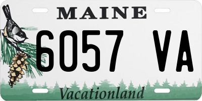 ME license plate 6057VA