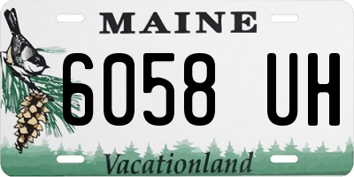 ME license plate 6058UH