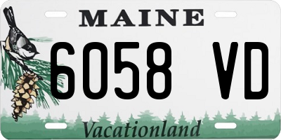 ME license plate 6058VD