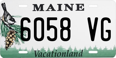 ME license plate 6058VG