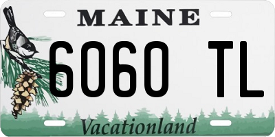 ME license plate 6060TL