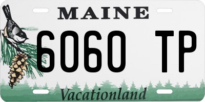 ME license plate 6060TP