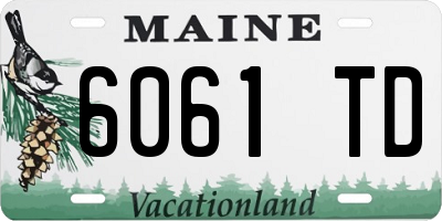ME license plate 6061TD