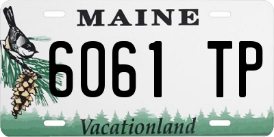 ME license plate 6061TP