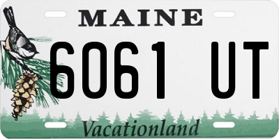 ME license plate 6061UT