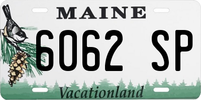 ME license plate 6062SP