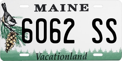 ME license plate 6062SS
