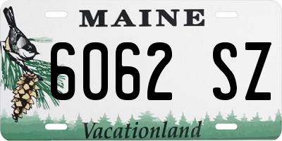 ME license plate 6062SZ