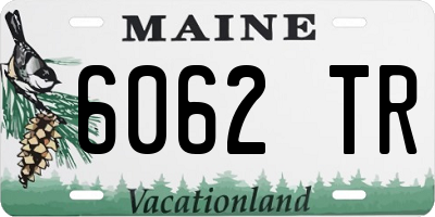 ME license plate 6062TR