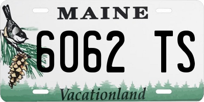 ME license plate 6062TS