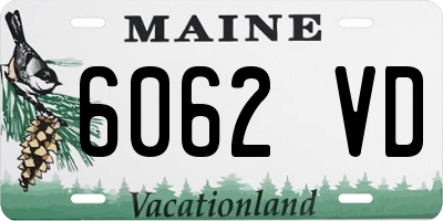 ME license plate 6062VD