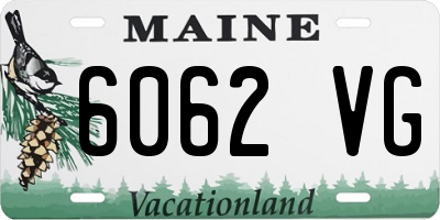 ME license plate 6062VG