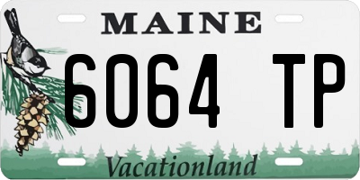 ME license plate 6064TP