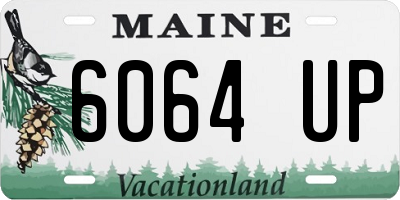ME license plate 6064UP