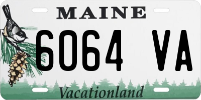 ME license plate 6064VA