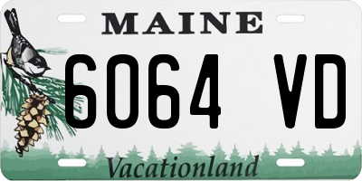 ME license plate 6064VD