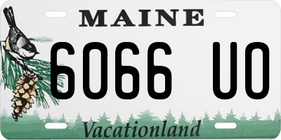 ME license plate 6066UO