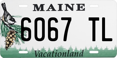 ME license plate 6067TL