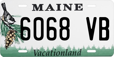 ME license plate 6068VB