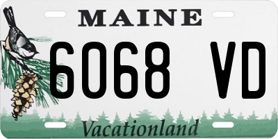 ME license plate 6068VD