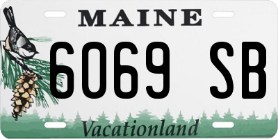 ME license plate 6069SB