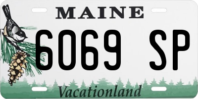 ME license plate 6069SP